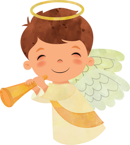 Little Boy Angel Illustration